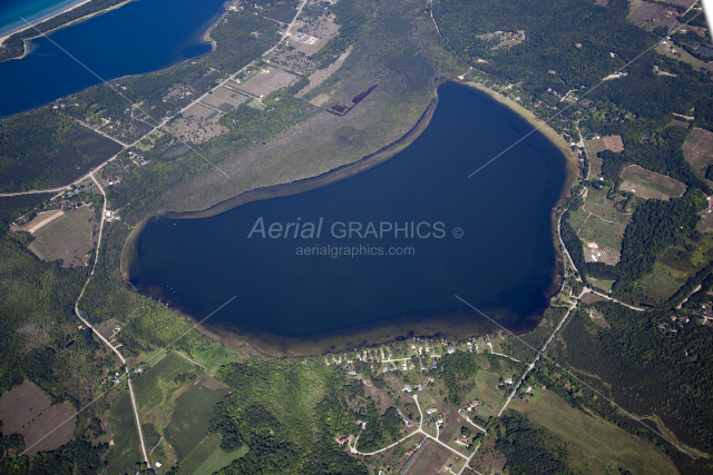 Upper Herring Lake in Benzie County, Michigan